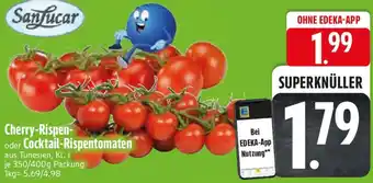 Edeka SanLucar Cherry-Rispen oder Cocktail-Rispentomaten Angebot