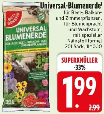 Edeka Gut & Günstig Universal-Blumenerde Angebot