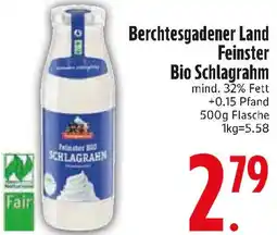 Edeka Berchtesgadener Land Feinster Bio Schlagrahm Angebot