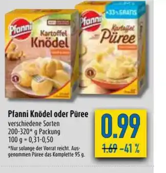 diska Pfanni Knödel oder Püree Angebot