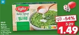 Kaufland IGLO Rahm-Spinat Angebot