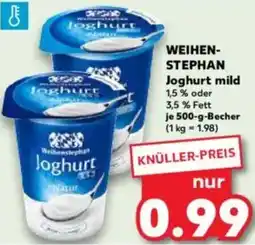 Kaufland WEIHENSTEPHAN Joghurt mild Angebot