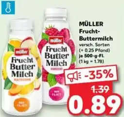 Kaufland MÜLLER Frucht Buttermilch Angebot