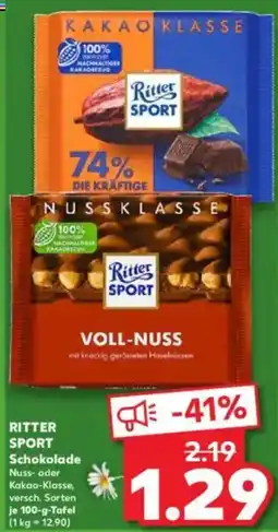 Kaufland RITTER SPORT Schokolade Angebot