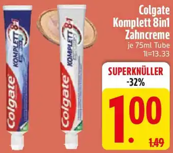 Edeka Colgate Komplett 8in1 Zahncreme Angebot