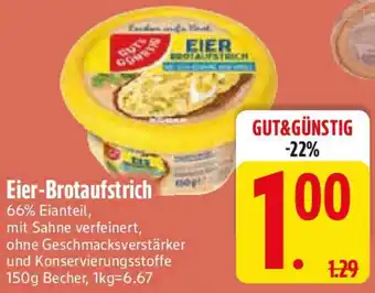 Edeka GUT & GÜNSTIG Eier-Brotaufstrich Angebot