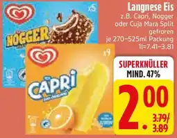 Edeka Langnese Eis Angebot