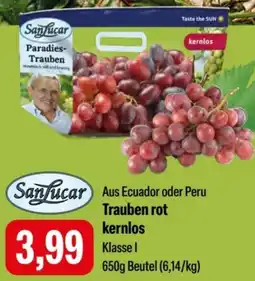 Feneberg SanLucar Trauben rot kernlos Angebot