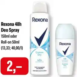 Feneberg Rexona 48h Deo Spray Angebot