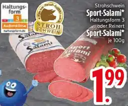 Edeka Strohschwein Sport-Salami Angebot