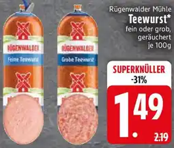 Edeka Rügenwalder Mühle Teewurst Angebot