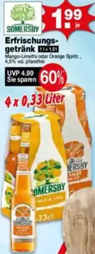 Krümet Sonderposten SOMERSBY Erfrischungsgetränk Angebot