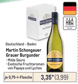 METRO Martin Schongauer Grauer Burgunder Angebot