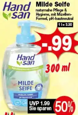 Krümet Sonderposten Hand san Milde Seife Angebot