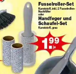 Krümet Sonderposten Fusselroller-Set oder Handfeger und Schaufel-Set Angebot