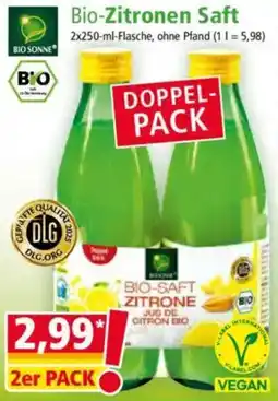 Norma BIO SONNE Bio-Zitronen Saft Angebot