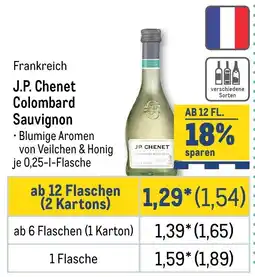 METRO J.P. Chenet Colombard Sauvignon Angebot