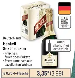 METRO Henkell Sekt Trocken Angebot