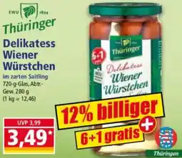 Norma Thüringer Delikatess Wiener Würstchen Angebot