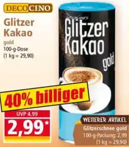 Norma DECOCINO Glitzer Kakao Angebot