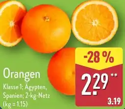 Aldi Nord Orangen Angebot