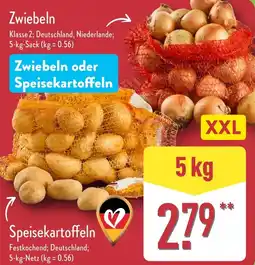 Aldi Nord Zwiebeln oder Speisekartoffeln Angebot