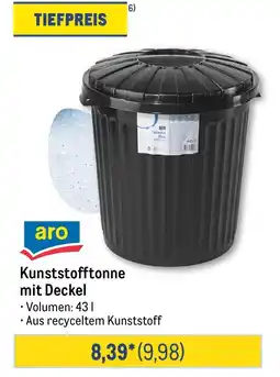 METRO aro Kunststofftonne mit Deckel Angebot