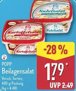 Aldi Nord POPP Beilagensalat Angebot