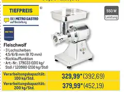 METRO METRO PROFESSIONAL Fleischwolf Angebot