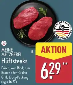 Aldi Nord MEINE METZGEREI Hüftsteaks Angebot