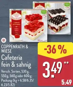 Aldi Nord COPPENRATH & WIESE Cafeteria fein & sahnig Angebot