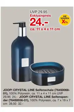 Möbelzentrum Pforzheim Joop! crystal line seifenschale oder seifenspender Angebot