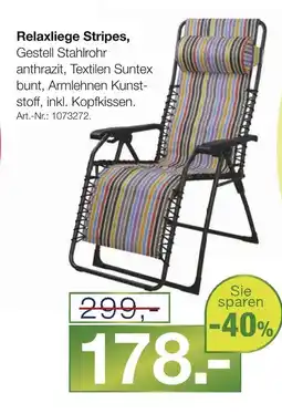 Möbel Inhofer Relaxliege stripes Angebot