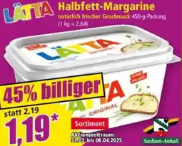 Norma LATTA Halbfett-Margarine Angebot