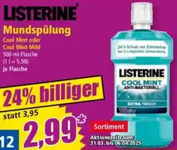 Norma LISTERINE Mundspülung Angebot