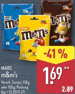 Aldi Nord MARS m&m's Angebot