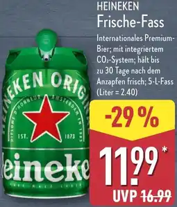 Aldi Nord HEINEKEN Frische-Fass Angebot