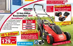 Norma WALTER Li-Ion Akku-Rasenmäher 20V ,,brushless" Angebot