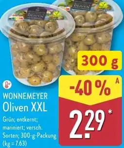 Aldi Nord WONNEMEYER Oliven XXL Angebot