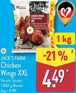 Aldi Nord JACK'S FARM Chicken Wings XXL Angebot