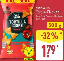 Aldi Nord SUN SNACKS Tortilla-Chips XXL Angebot