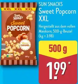 Aldi Nord SUN SNACKS Sweet Popcorn XXL Angebot