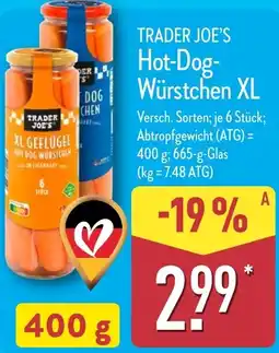 Aldi Nord TRADER JOE'S Hot-Dog Würstchen XL Angebot