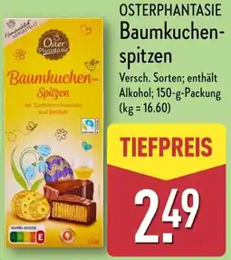 Aldi Nord OSTERPHANTASIE Baumkuchenspitzen Angebot