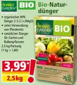 Norma FINEST GARDEN Bio-Naturdünger Angebot