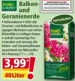 Norma FINEST GARDEN Balkon- und Geranienerde Angebot