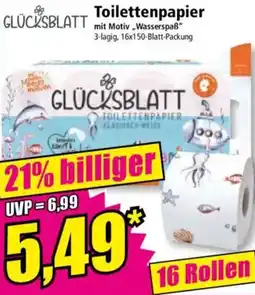 Norma GLÜCKSBLATT Toilettenpapier Angebot