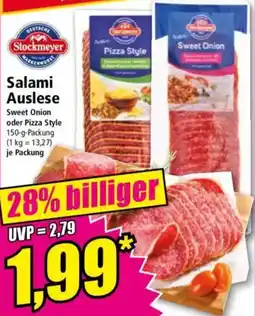 Norma Stockmeyer Salami Auslese Angebot