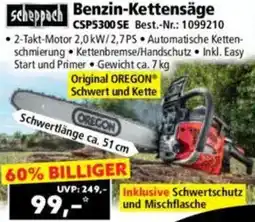 Norma Scheppach Benzin-Kettensäge CSP5300 SE Angebot