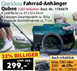 Norma Qeridoo Fahrrad-Anhänger Qubee Angebot